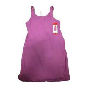 Elle Sport Women's Active Tank Dress, Pink, Medium